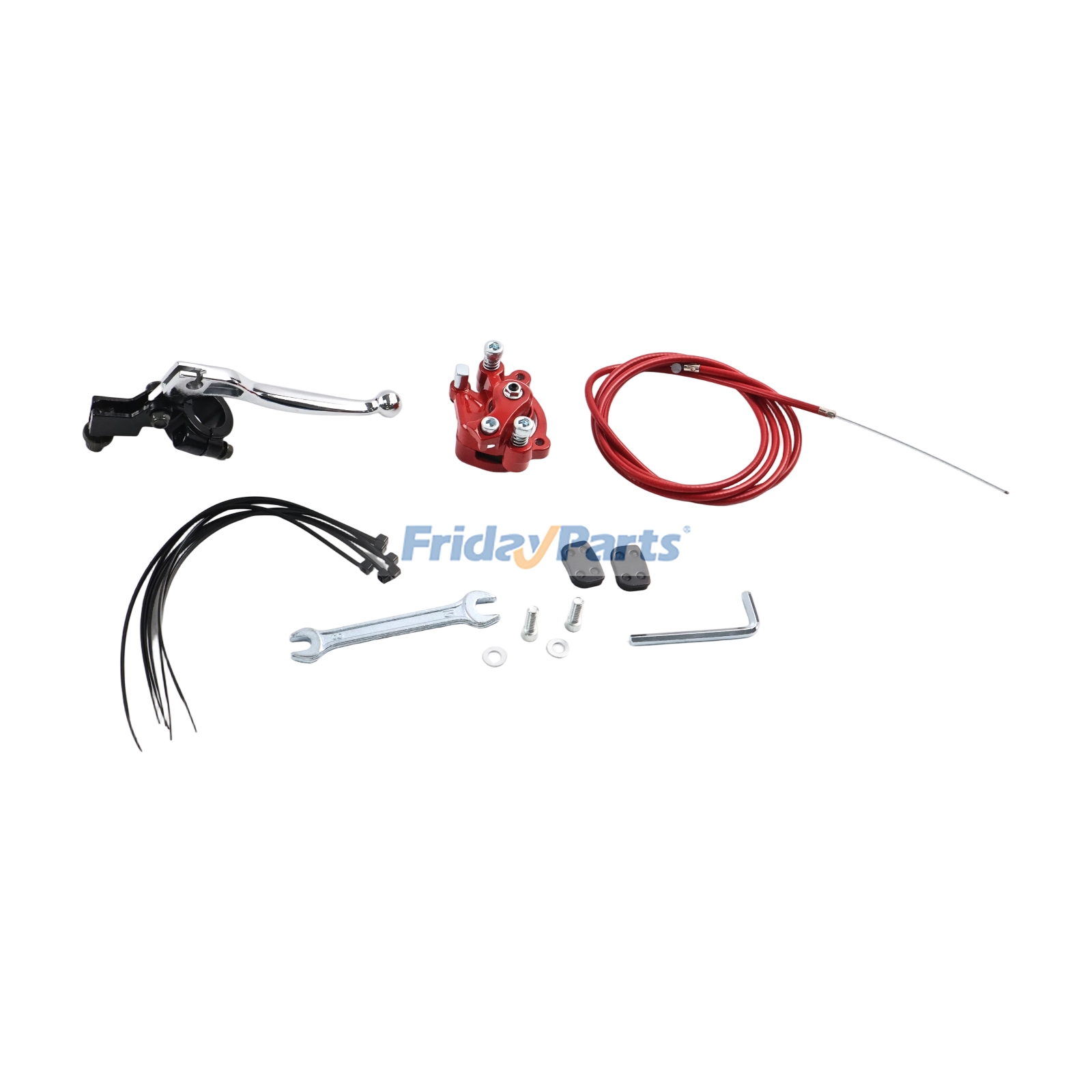 Mini Bike Brake Lever Kit with Rear Brake Caliper compatible with Hand & Power Tools