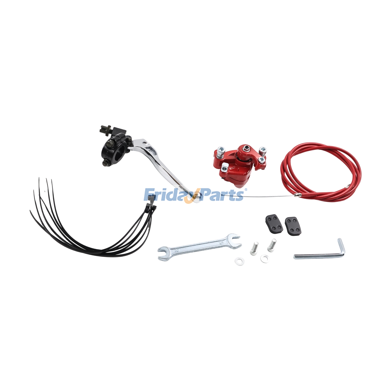 FridayParts Mini Bike Brake Lever Kit with Rear Brake Caliper