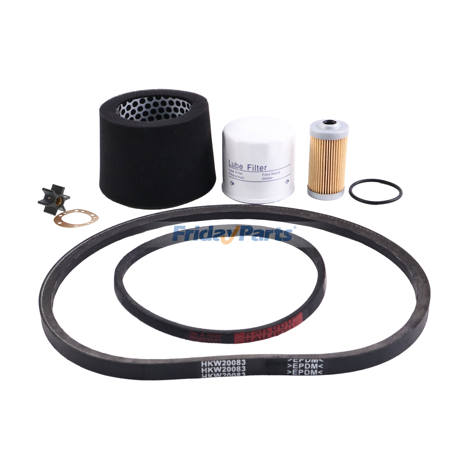 Kit menor 128270-12540 104211-42090 104500-55710 119305-35151 para motor Yanmar 2GM 3GM para Motor