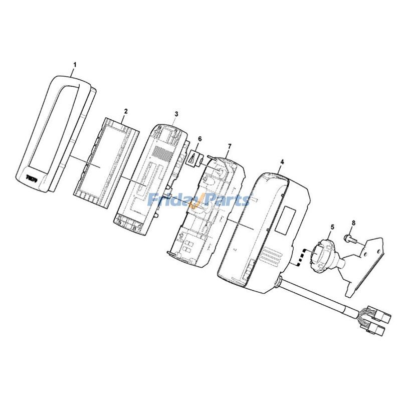 Monitor ECU 14609502 para excavadora Volvo EC140C EC160D EC210C EC235D EC290C EC300D EC360C EC460C EC700C EW180C FC2121C con programa