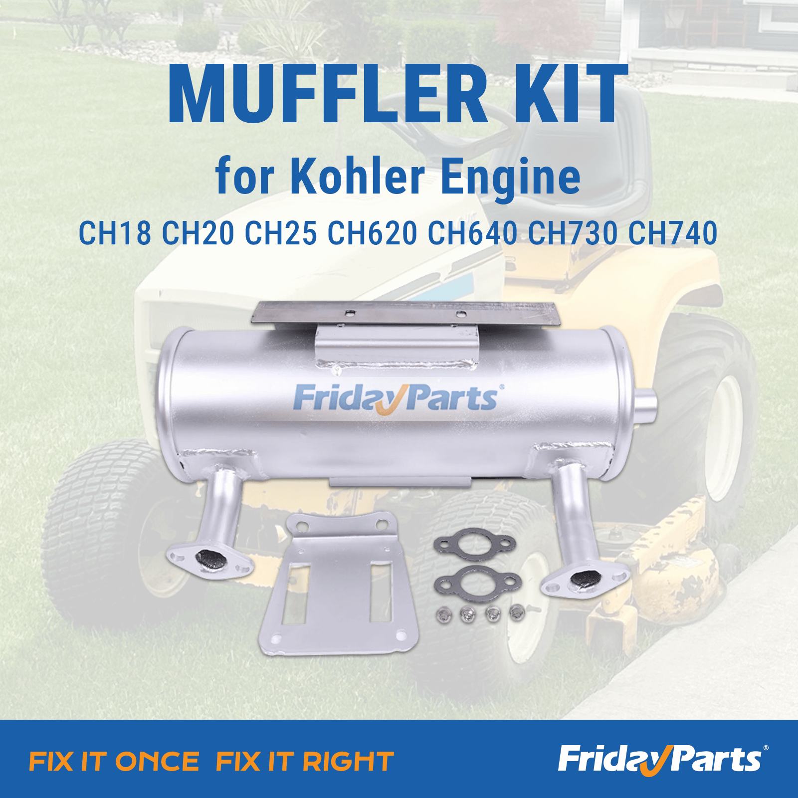 FridayParts Schalldämpfer-Kit