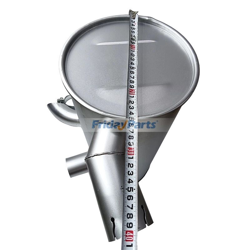 FridayPartsのクランプと2個のUボルトピラー付きマフラーCATUU