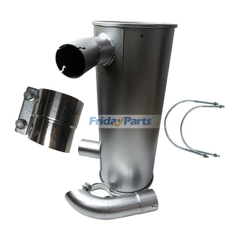 マフラー 125-2945 クランプと U ボルト 2 個付き、Caterpillar CAT エンジン 3066 掘削機 320 320L 320B 320BL 320BU 320BN 320N 322BL 320BLU 用