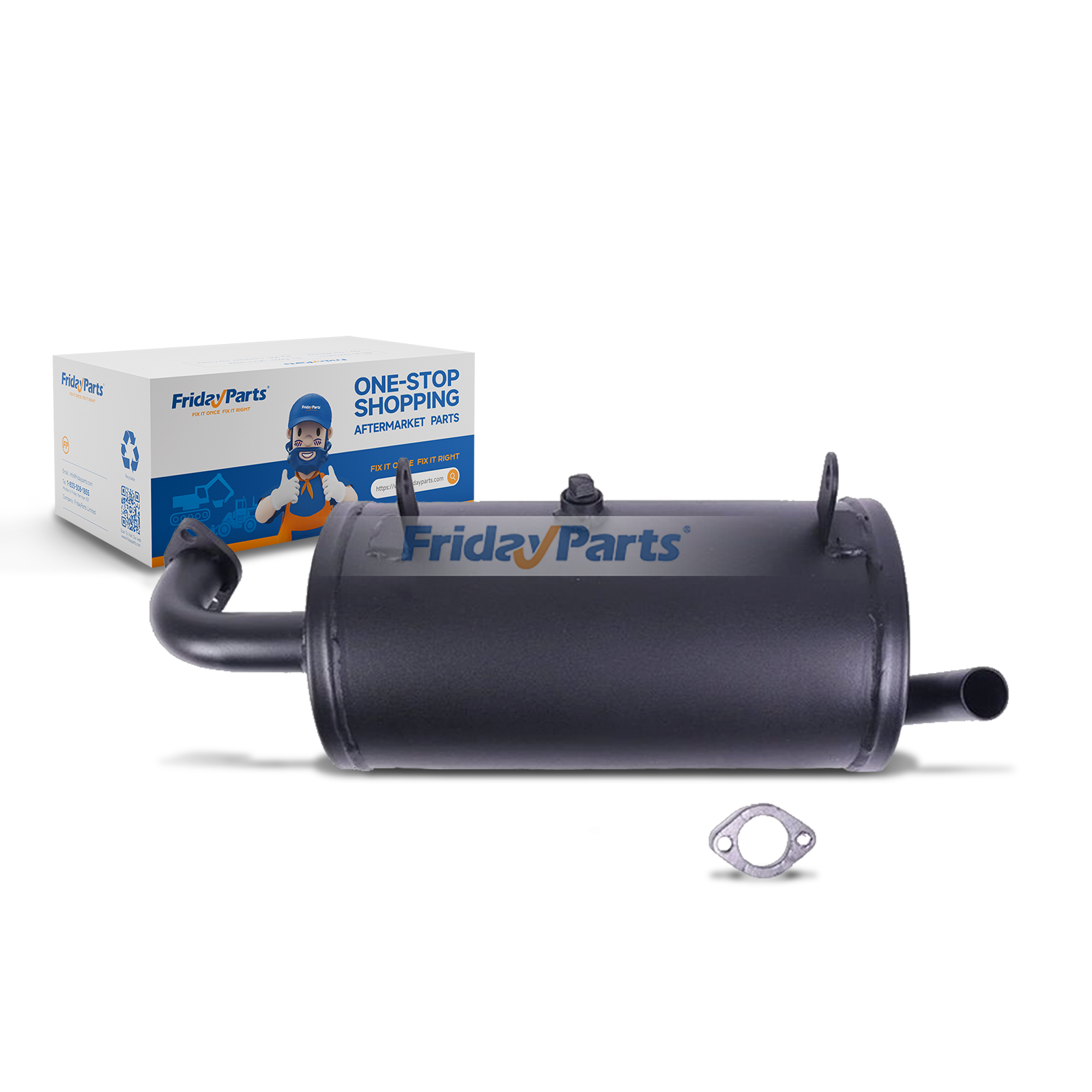 Muffler 18091-0235 18091-0487 11061-0132 for ‎Kawasaki UTV Mule