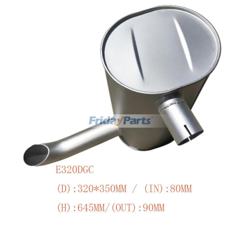 FridayParts Muffler Silencer