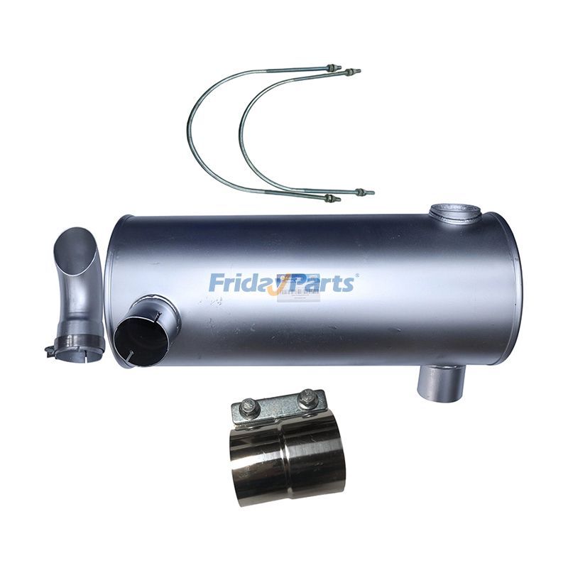 Muffler 4416602 with Clamp and 2Pcs U-Bolt for Isuzu Engine 6BG1 John Deere Excavator CW 210CW 210