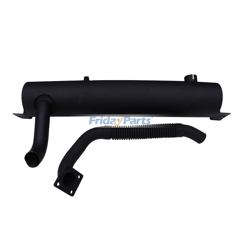 Silenciador 7137824 y Tubo de Escape 7137825 para Motor Kubota V2403MDI Cargadora Bobcat S130 S150 S175 T140 de FridayParts