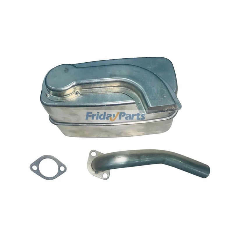 Muffler & Exhaust Pipe With Gasket AM138423 for John Deere Tractor L100 L105 L107 L108 L110