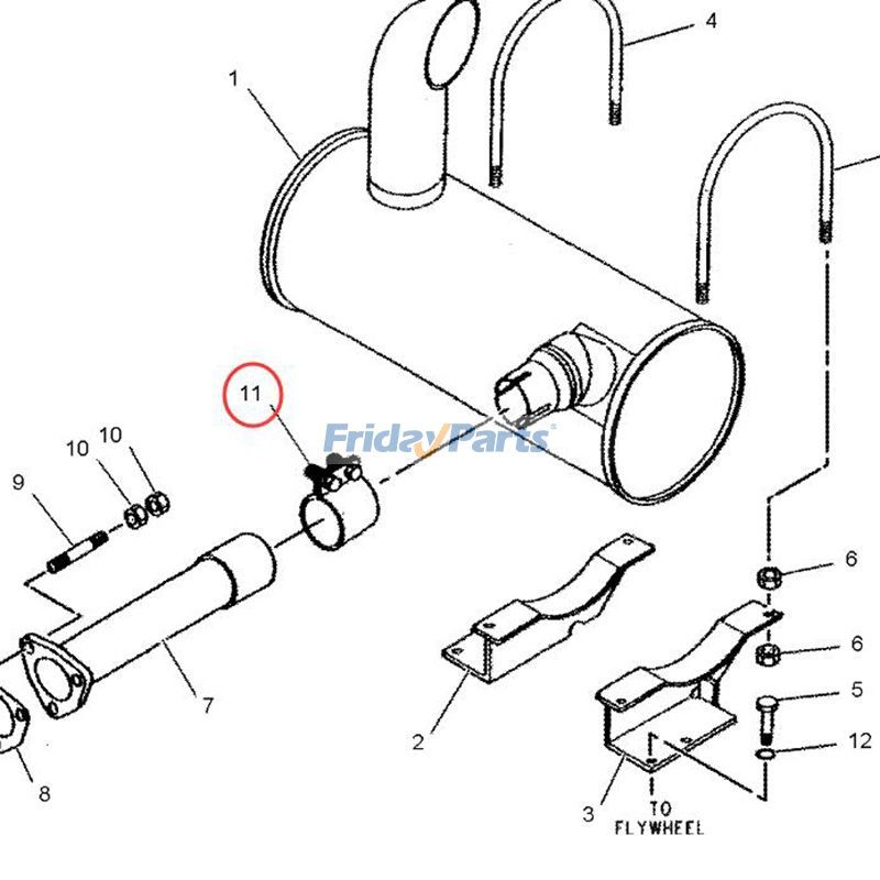 FridayPartsのマフラー クランパーピラー CAT