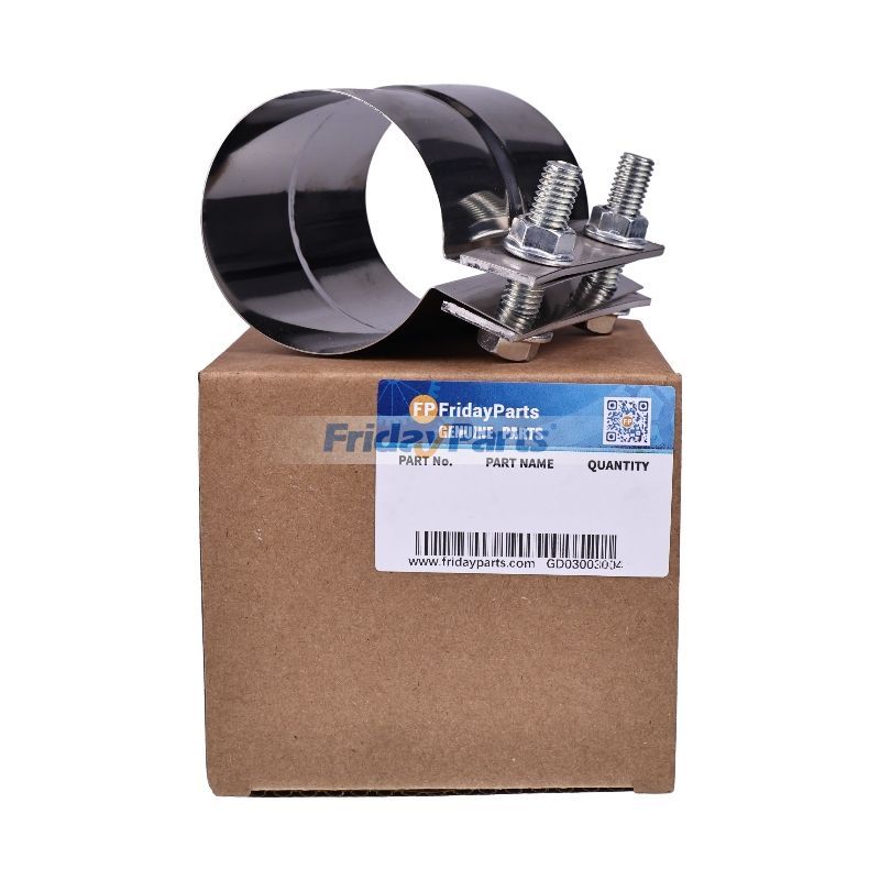 Muffler Clamp 4213017 for John Deere Excavator 180 135D 135C