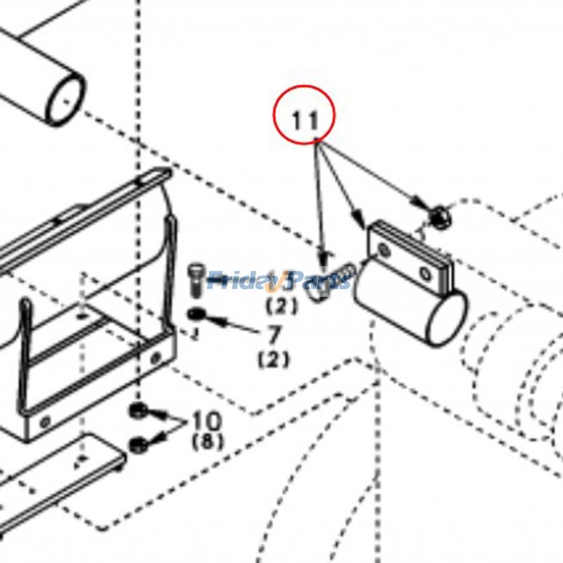 Muffler Clamp for Excavator