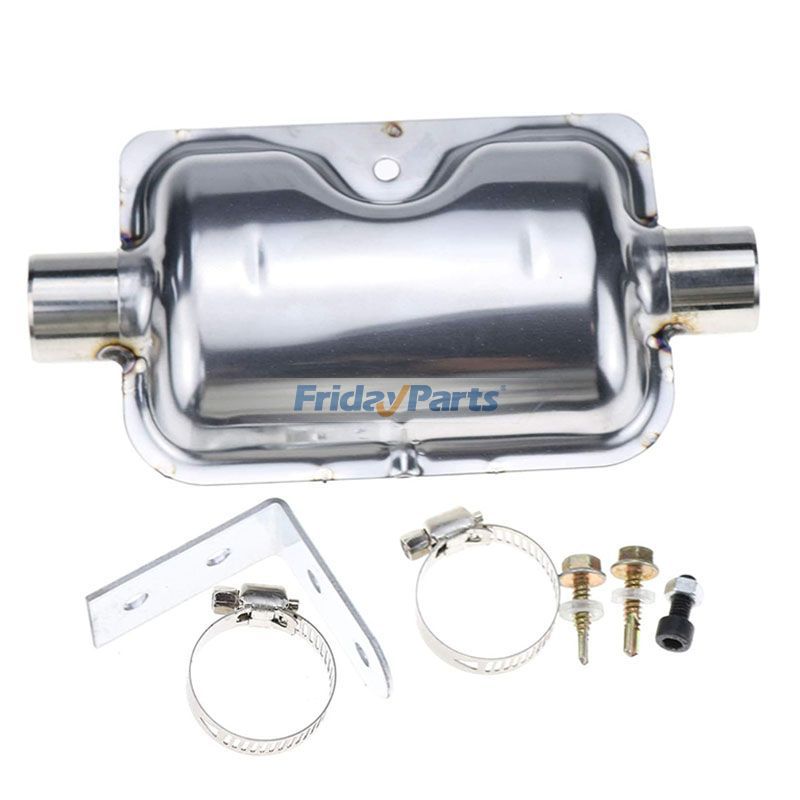 Kit de silenciador de tubo de escape con abrazaderas y soporte 251864810100 para calentador de aire Eberspacher D1LC D3LC D5LC Airtronic D2 D4 de FridayParts