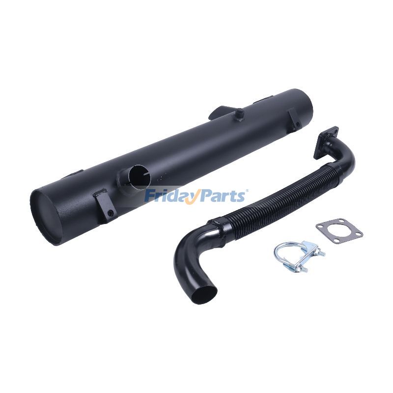 Engine,Loader Muffler & Exhaust Pipe