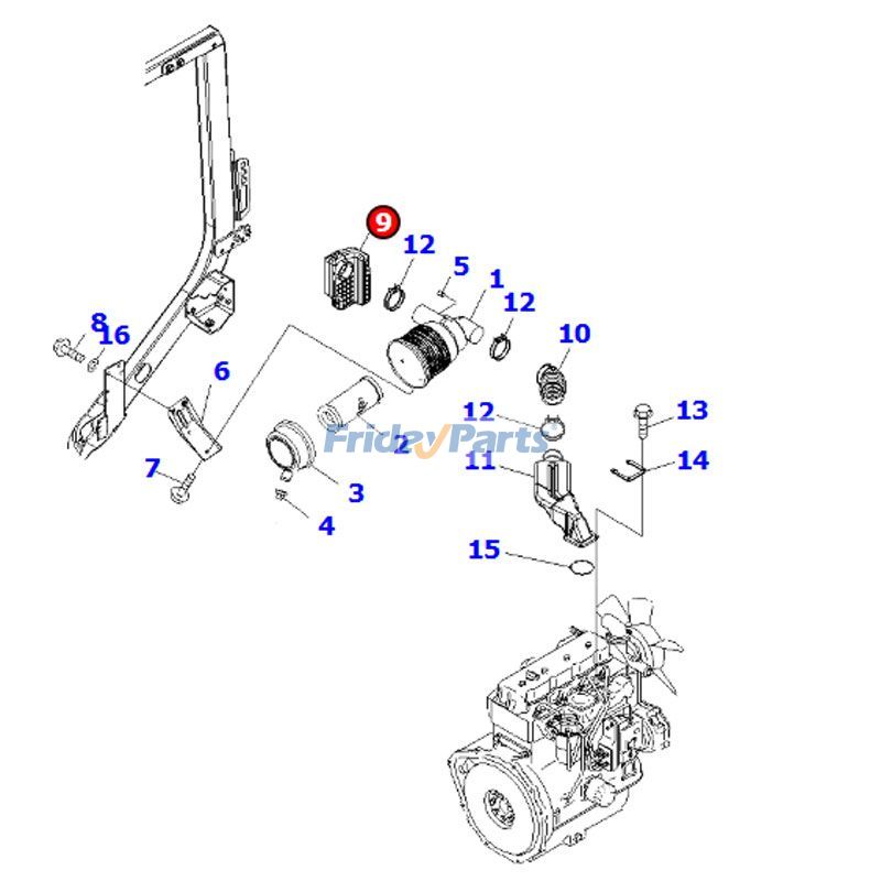 Muffler Silencer for Forklift