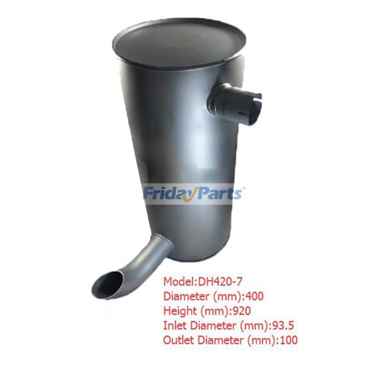 Muffler Silencer for Doosan Excavator DH420-7