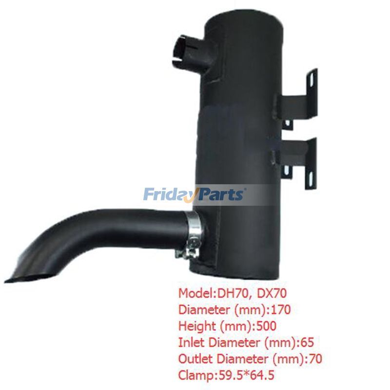 Muffler Silencer for Doosan Excavator DH70 DX70