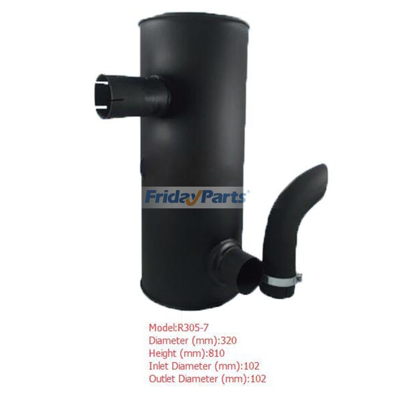 Muffler Silencer for Hyundai Excavator R305-7