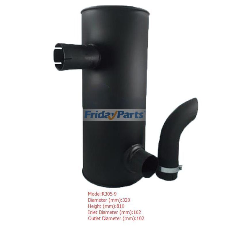 Muffler Silencer for Hyundai Excavator R305-9