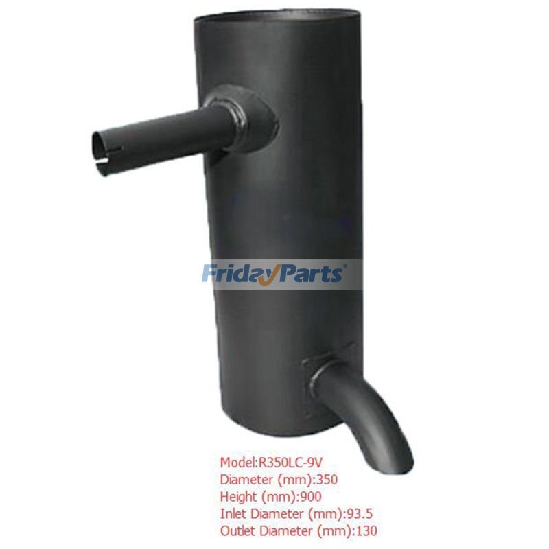 Muffler Silencer for Hyundai Excavator R350LC-9V