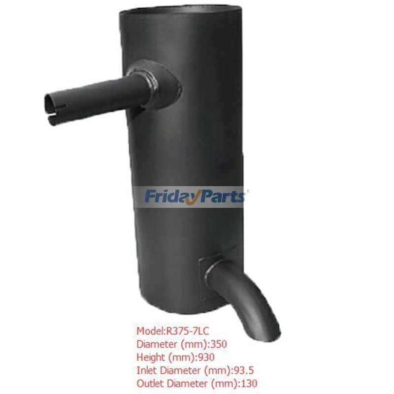 Muffler Silencer for Hyundai Excavator R375-7LC