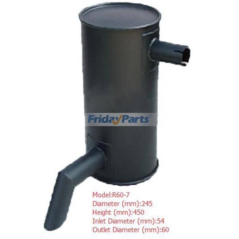 Muffler Silencer for Hyundai Excavator R60-7
