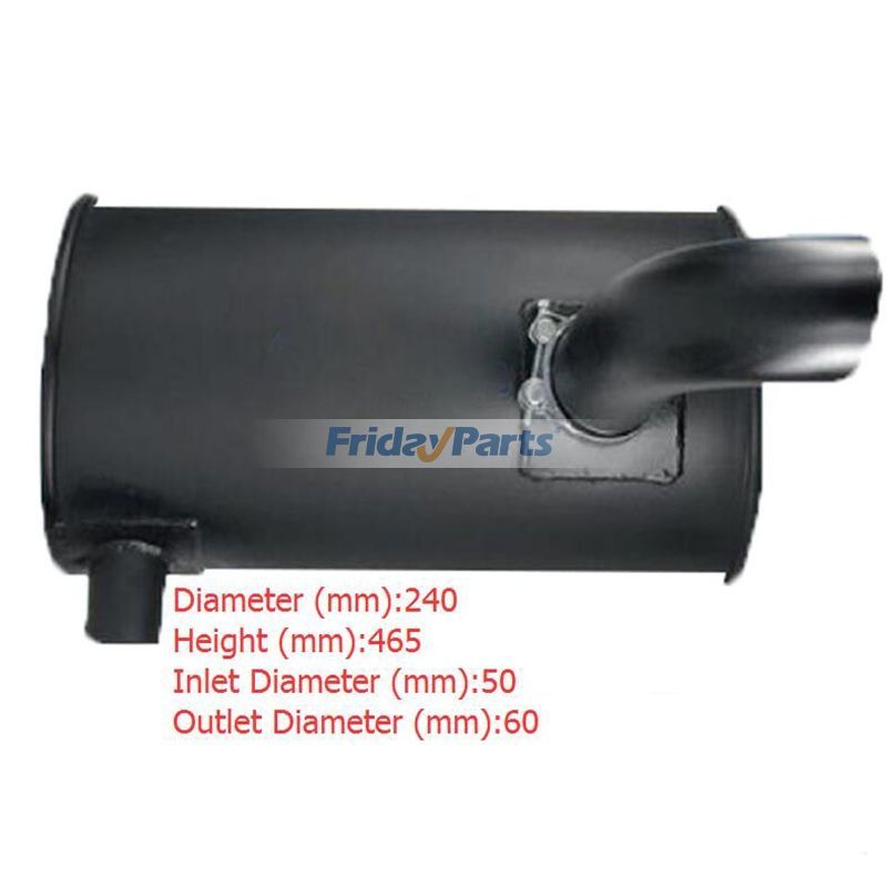 Muffler Silencer Old Type for Excavator