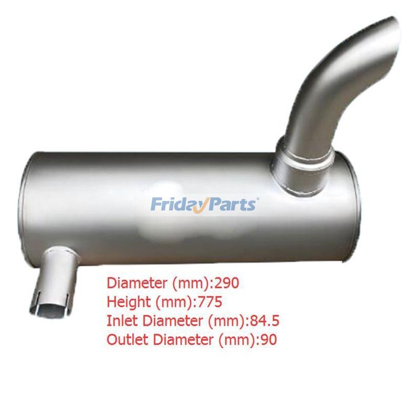 Silenciador de silenciador para escavadeira Sany SY365 para Escavadora 