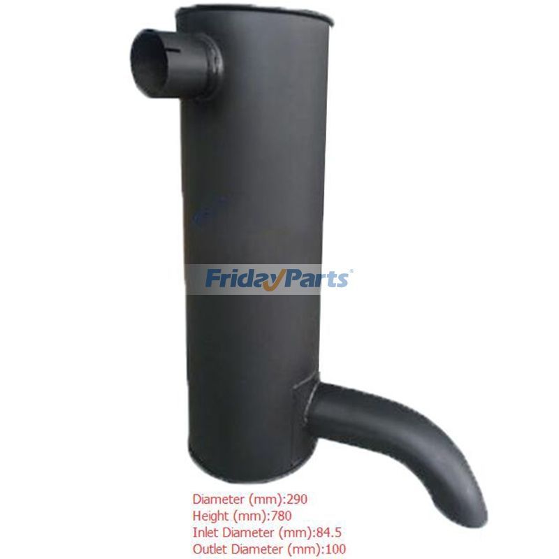 Muffler Silencer Siamese for Engine,Excavator