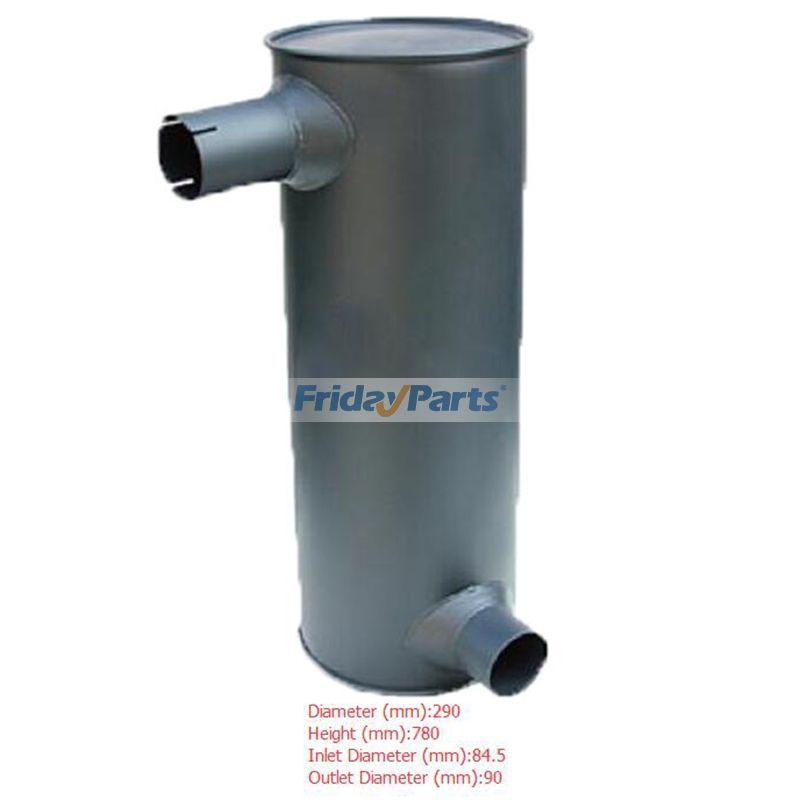 Muffler Silencer for Sumitomo Excavator SH350-5 Outlet Diameter 90mm