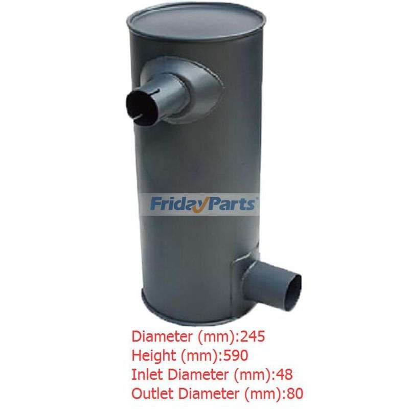 Silenciador de silenciador para escavadeira Sany SY135-8 para Escavadora 