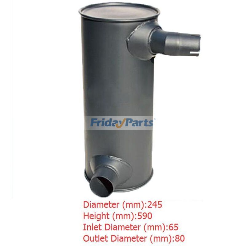 Silenciador de silenciador para escavadeira Sany SY135 para Escavadora 