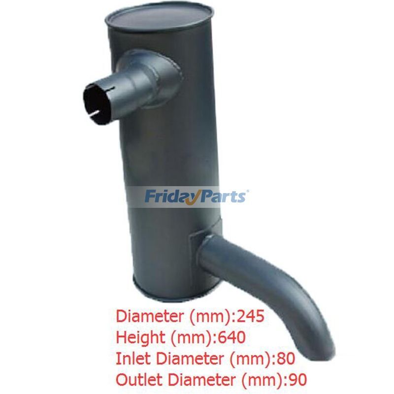 Silenciador de silenciador para escavadeira Sany SY195 para Escavadora 