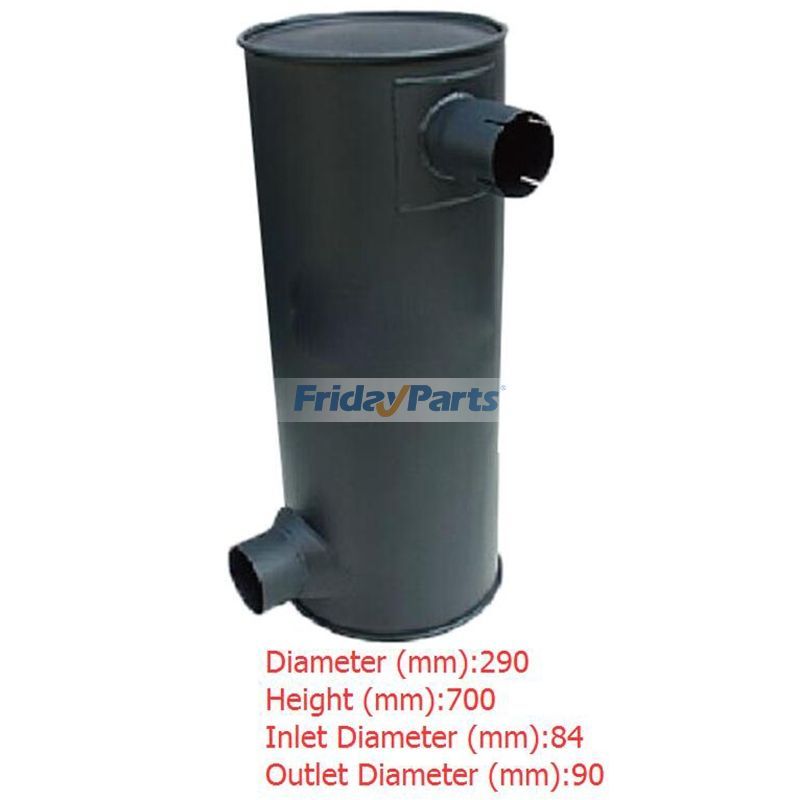 Silenciador de silenciador para escavadeira Sany SY235 para Escavadora 