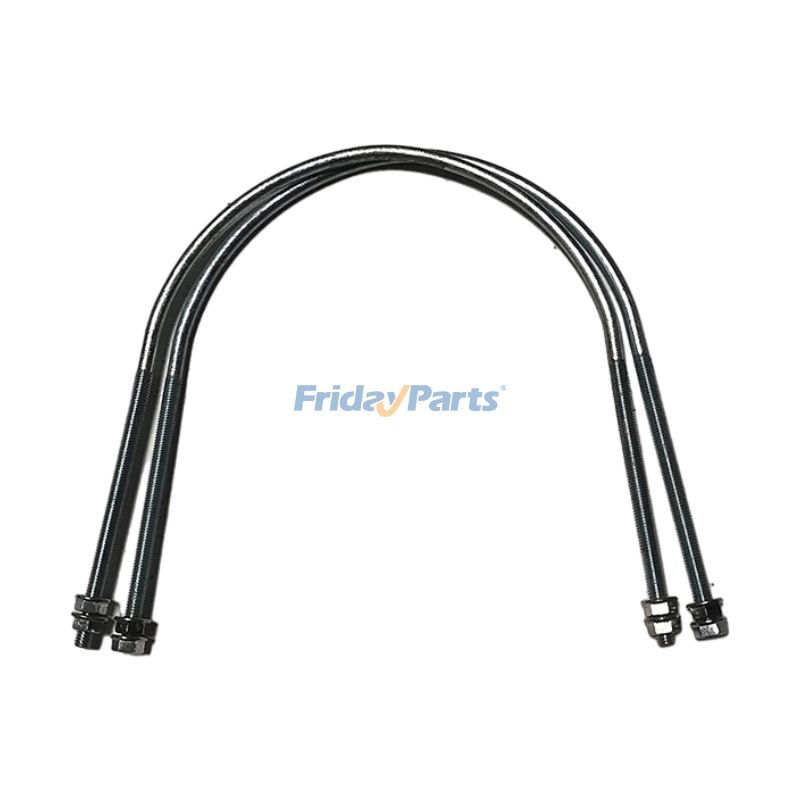 2Pcs Muffler Silencer U-Bolt VOE14528385 for Volvo EC240B EC290B EC300D EC330B EC360C EC460C