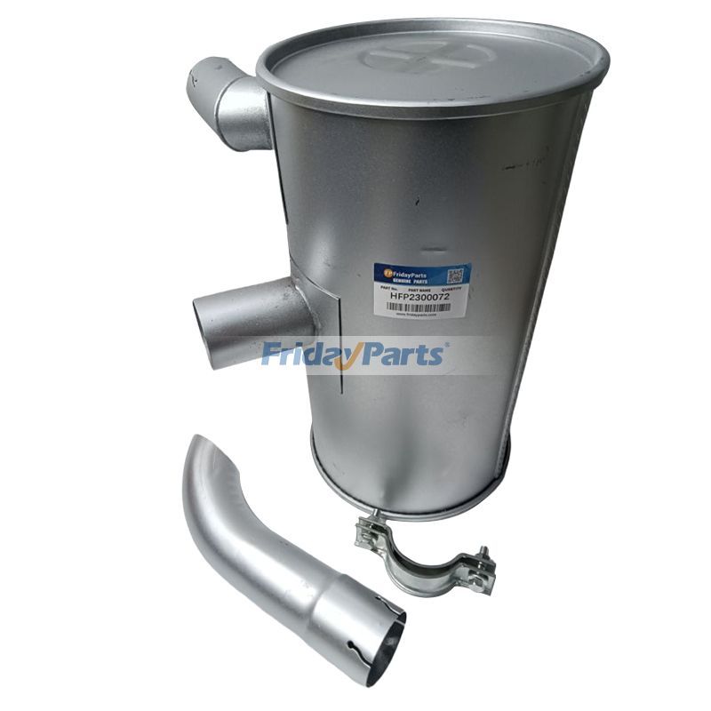 Silencieux YT12P00010P1 YT12P00008F1 pour pelle sur chenilles New Holland Midi E70SR E80