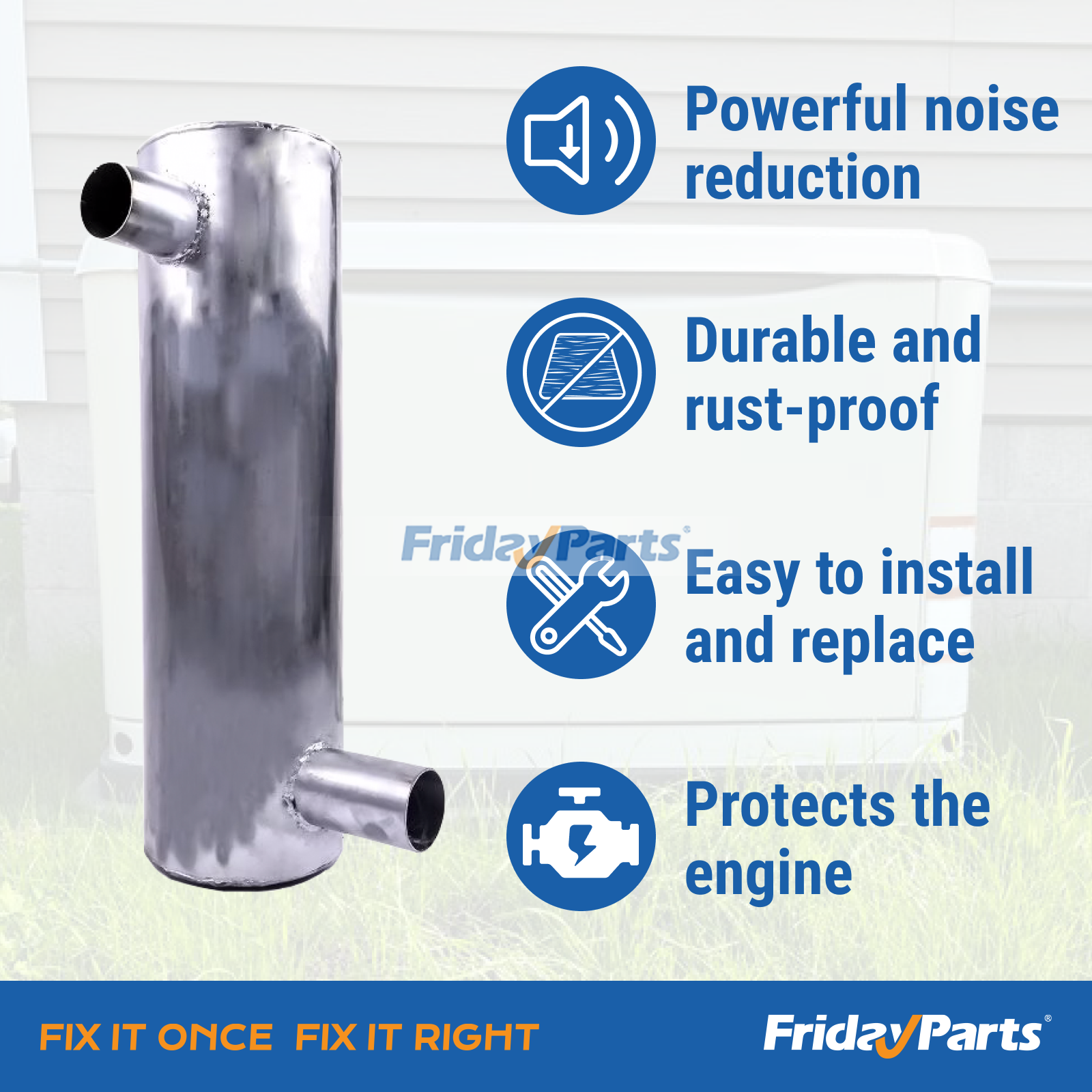 Muffler in Stock in China,USA