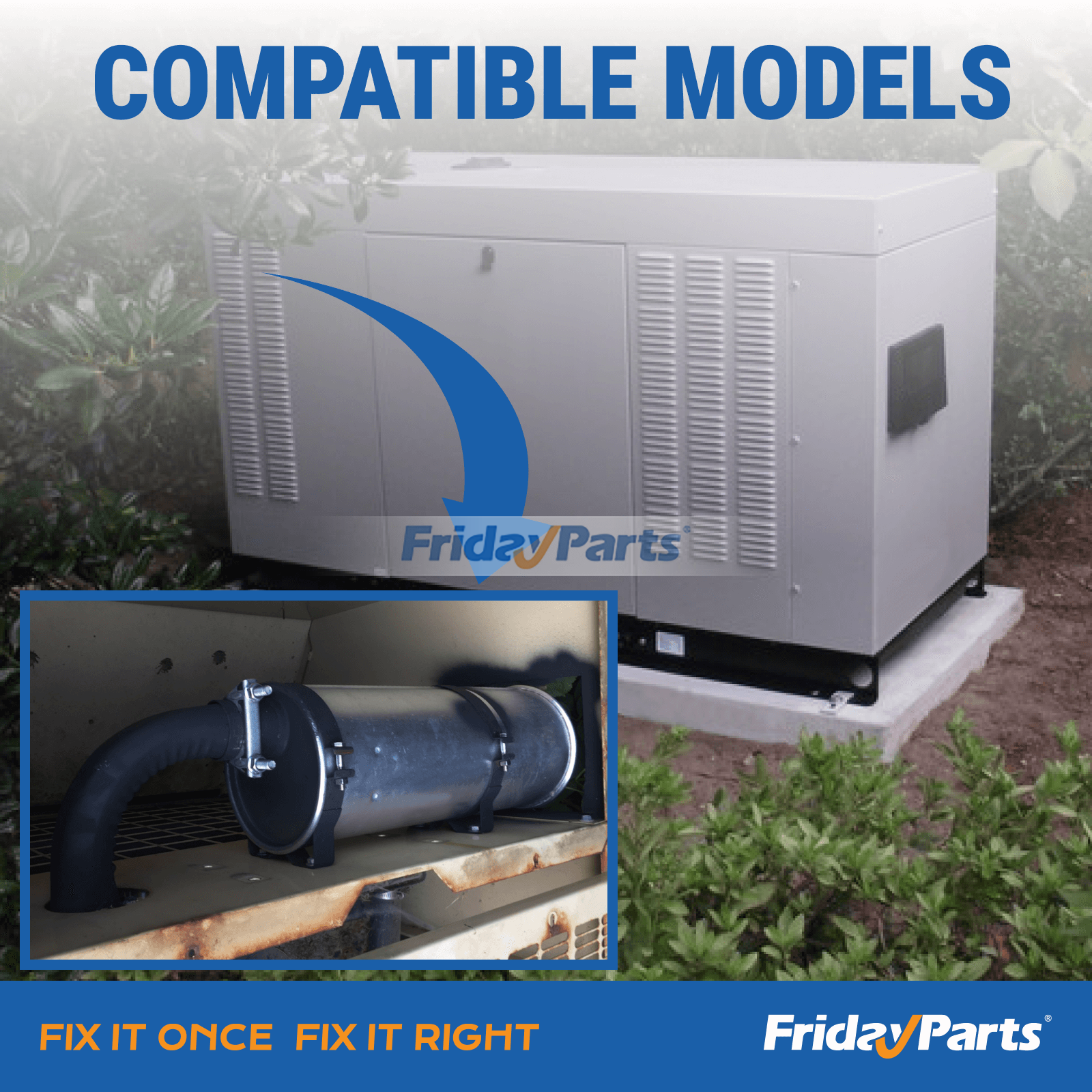 Muffler 0D9437 for Generac Generator 004726-0 004721-0 004722-0 004723-0 004724-0 004725-0 004725-3 for less