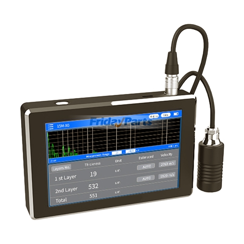 Multi-Layer Coating Thickness Gauge with Utrasonic Probe 15M-X0 Replacement for Linshang LS216