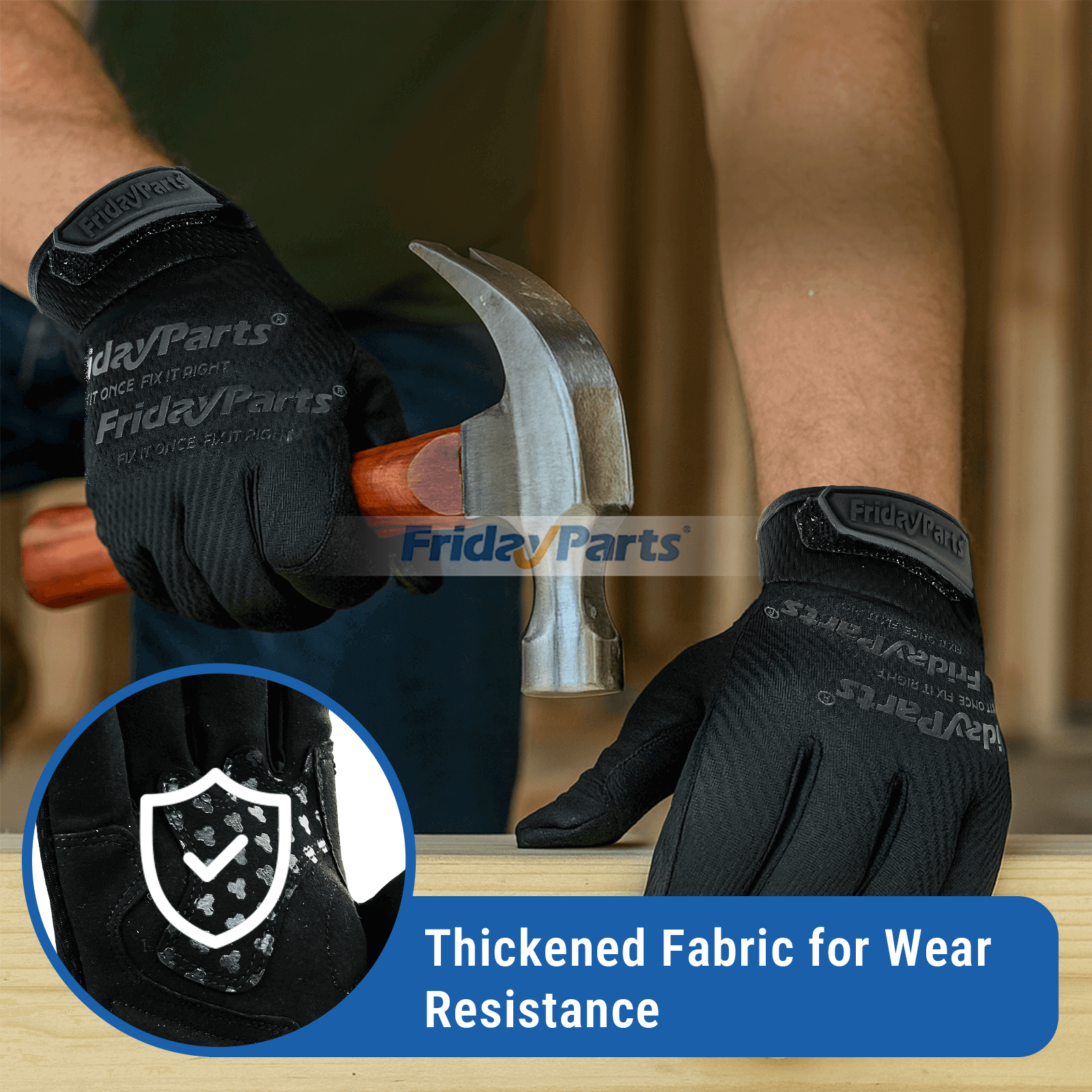 Multi Purpose Industrial Grip Gloves Touchscreen Compatible Machine Washable Covert Black