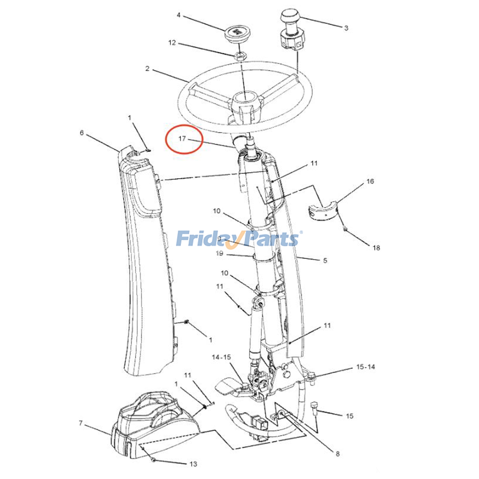 Commutateur directionnel multifonctionpour Moteur,Pelle