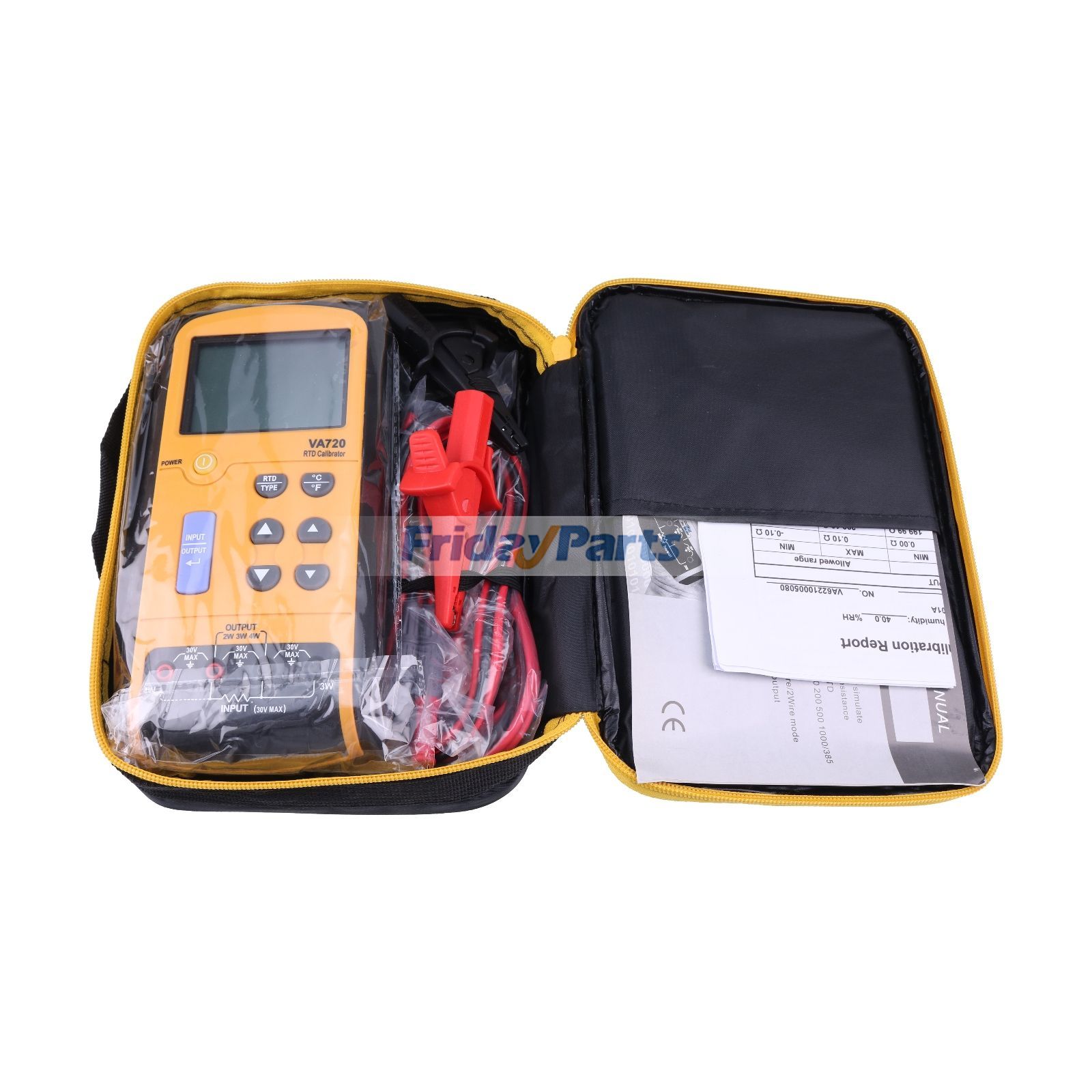 Calibrateur de processus multifonction VA720 pour l'étalonnage de fréquence RTD TC mV mA