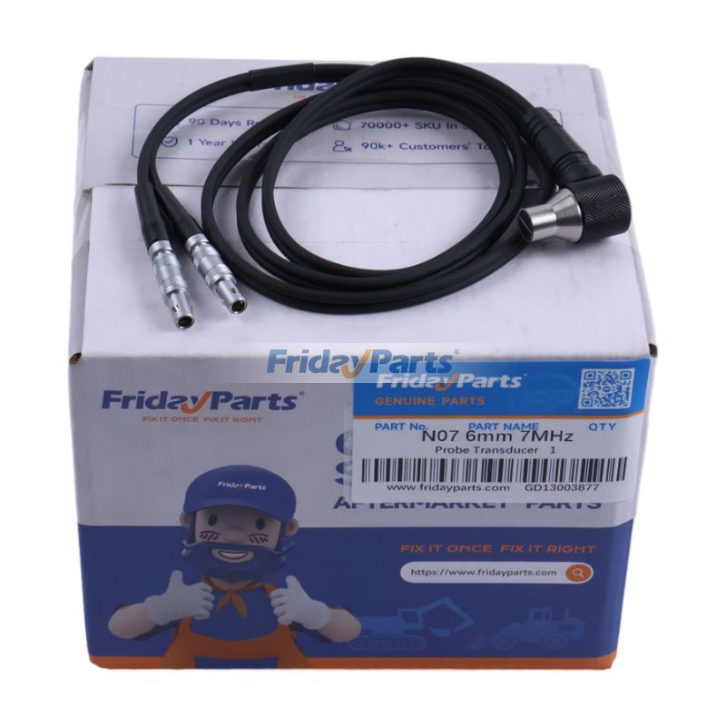 N07 6mm 7MHz Probe Transducer for Ultrasonic Thickness Gauge Meter