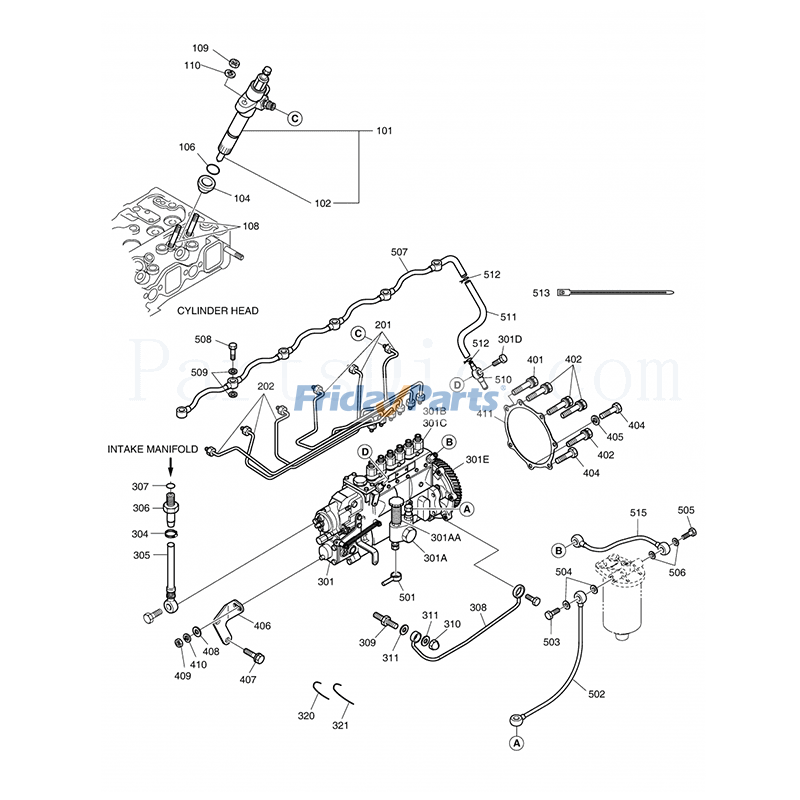 Fuel Injction Pump Daewoo For DAEWOO,For DOOSAN Excavator