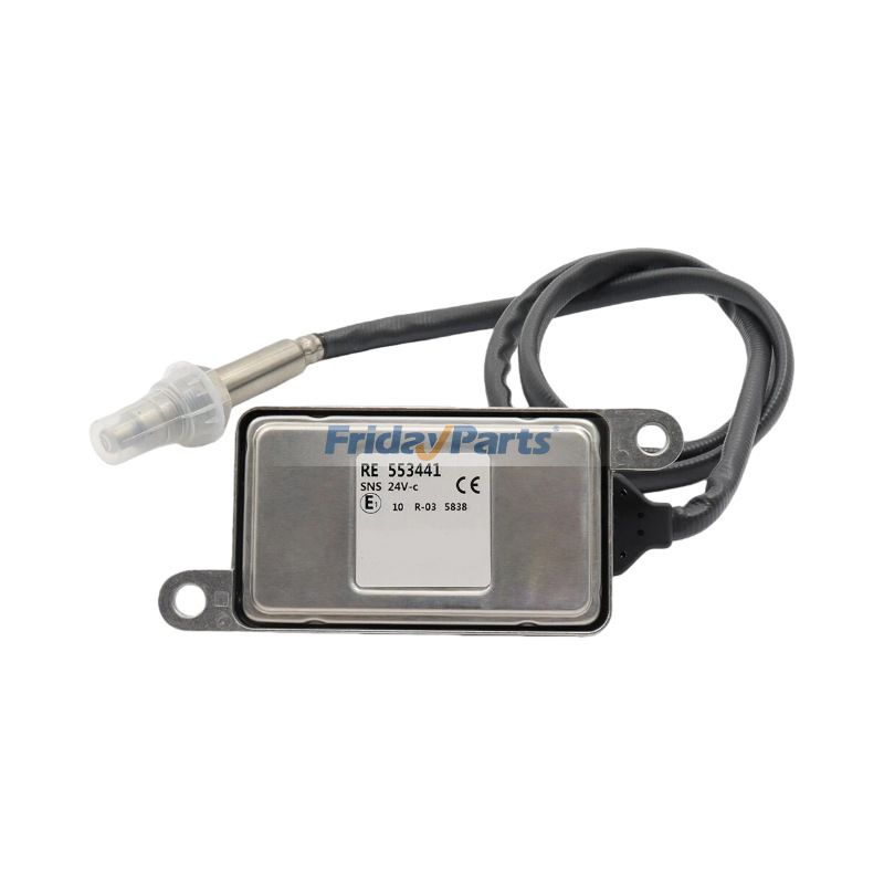 Capteur d'oxyde d'azote (NOx) RE553441 pour moteur John Deere 6068, pelle hydraulique 180GLC, chargeuse 210GLC, moteurs 444K, 524K, 544K, 624K et 824K.