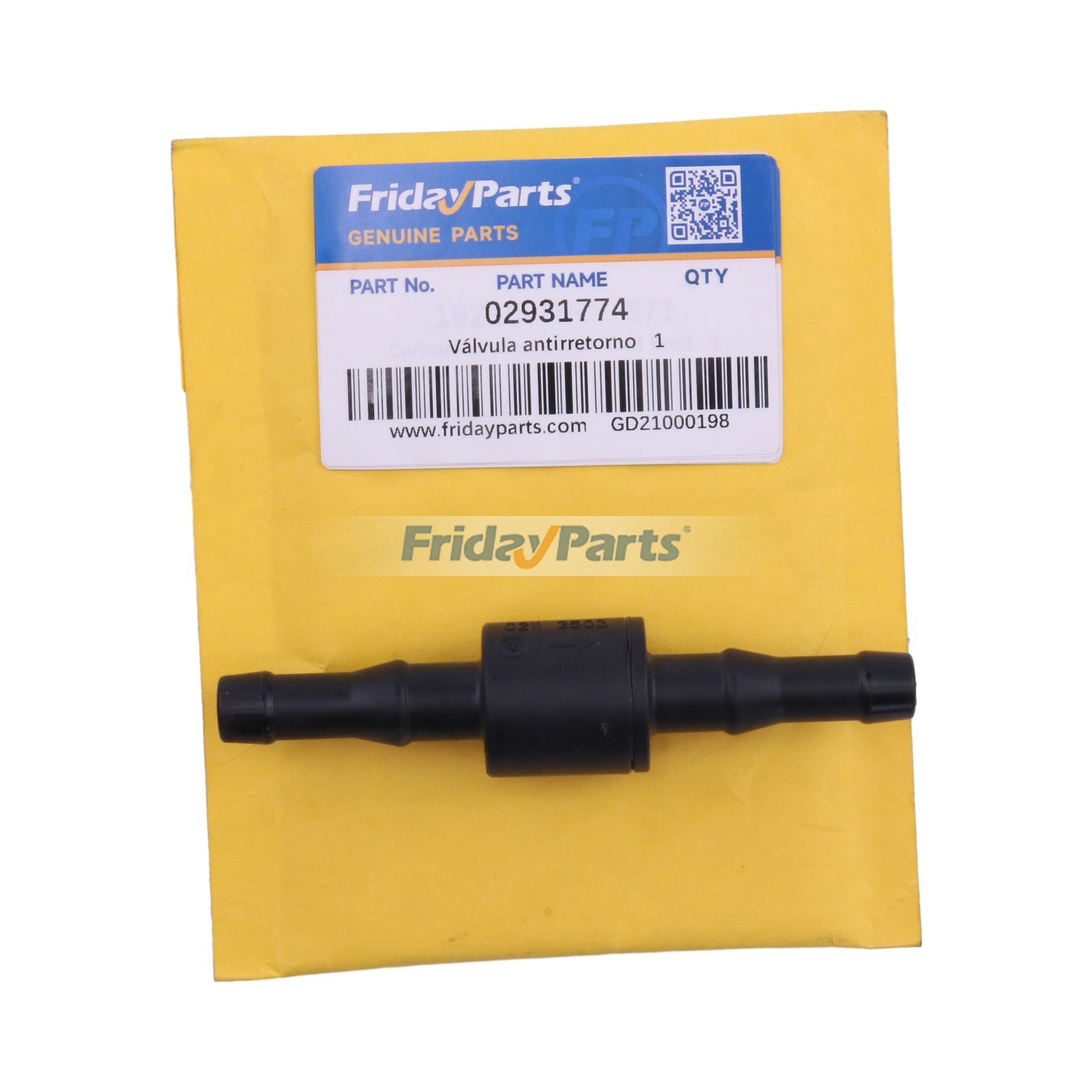 Válvula antirretorno 02931774 02113503 para Deutz TCD2012 TCD2013 BFM1013 BFM2012