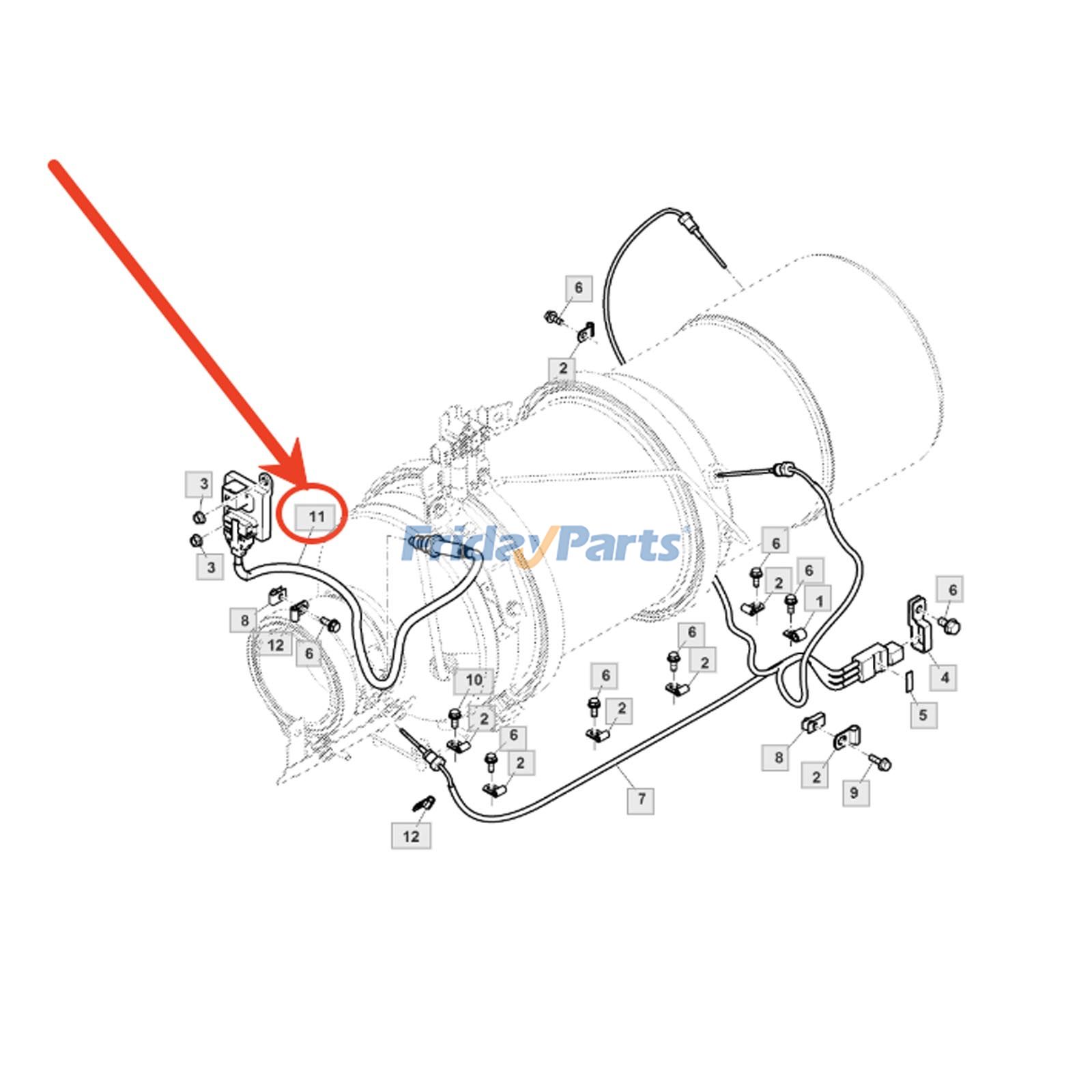 Capteur NOxpour Moteur,Chargeur,Tracteur