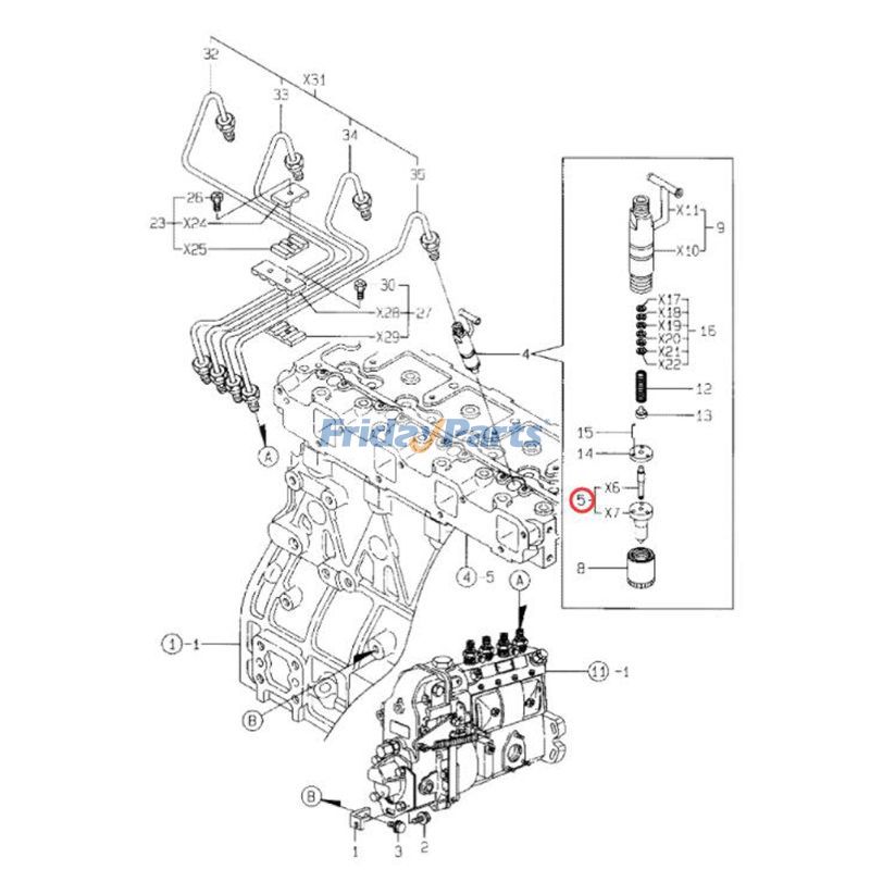 Nozzle Hyundai Skid Steer in Stock in China,USA,China Stock