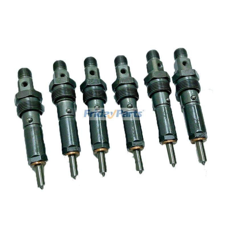6 Pieces Fuel Injector 3939696 for Cummins Engine 6B5.9 ISB6.7 QSB3.9 QSB5.9 Hyundai Wheel Loader HL740-7 HL740TM-7 HL757-7 HL757TM-7