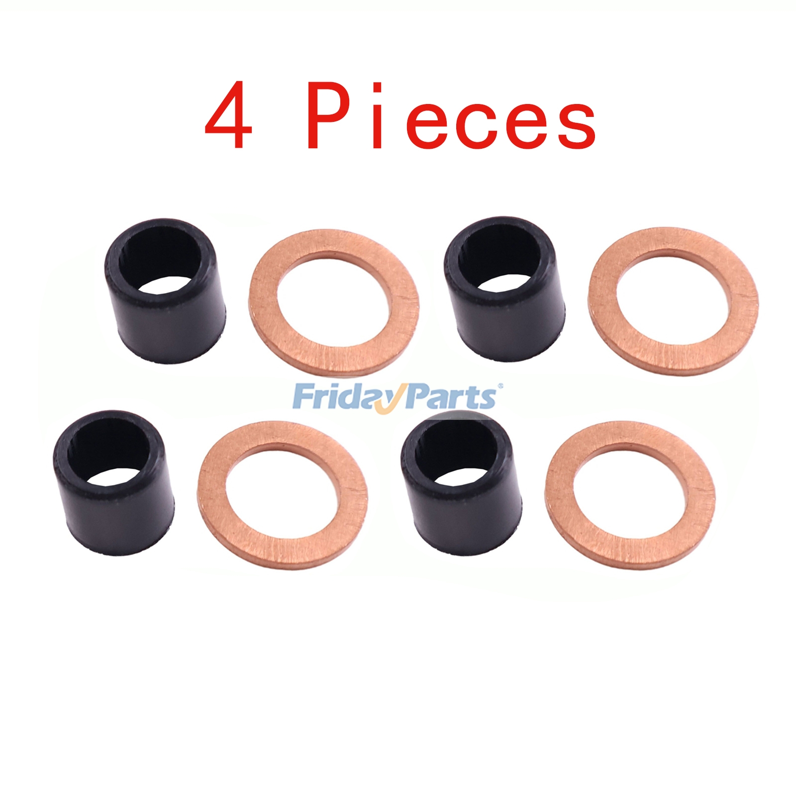 Kit de asiento y protector de boquilla YM119625-11870 YM119625-11880 para motor Komatsu 3D78 3D82 3D84 3D88E 4D84E 4D88E 4D98E Excavadora PC20R-8 PC75-1 PC95R-2 Para KOMATSU
