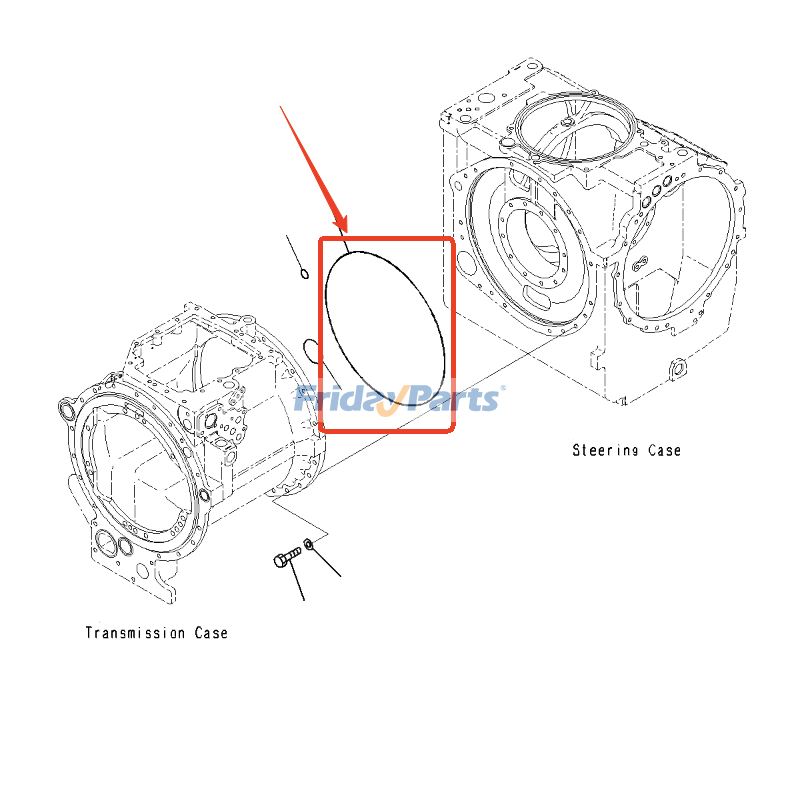Junta tórica 17M-15-45980 para excavadora Komatsu D155A-6 D155AX-5 D155AX-6 D155AX-7 D275A-5 D275A-5D D275A-5R D275AX-5E0 Para KOMATSU